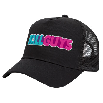 FALL GUYS, Trucker Hat with Mesh, Black, (COTTON, KIDS, UNISEX, ONE SIZE)