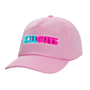 FALL GUYS, Casual children's baseball cap, 100% Cotton Twill, PINK (COTTON, CHILDREN'S, ONE SIZE)