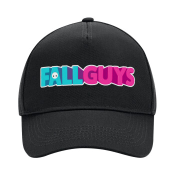 FALL GUYS, Adult Ultimate Hat BLACK, (100% COTTON DRILL, ADULT, UNISEX, ONE SIZE)