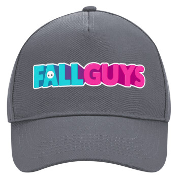 FALL GUYS, Ultimate Adult Hat Grey, (100% COTTON DRILL, ADULT, UNISEX, ONE SIZE)