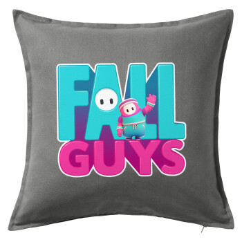 FALL GUYS, Sofa cushion Grey 50x50cm includes filling