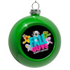 Green Christmas tree ornament bauble 8cm