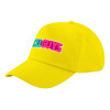 Child's Baseball Cap, 100% Cotton Twill, Yellow (COTTON, CHILD, UNISEX, ONE SIZE)