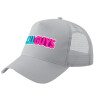 Trucker Hat with Mesh, GREY, (COTTON, KIDS, UNISEX, ONE SIZE)