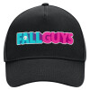 Adult Ultimate Hat BLACK, (100% COTTON DRILL, ADULT, UNISEX, ONE SIZE)