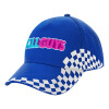 Adult Ultimate BLUE RACING Cap, (100% COTTON DRILL, ADULT, UNISEX, ONE SIZE)