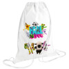 Backpack pouch GYMBAG white (28x40cm)