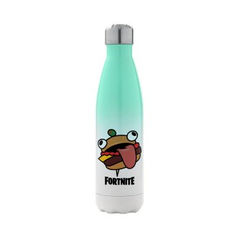 Fortnite Durr Burger, Metal mug thermos Green/White (Stainless steel), double wall, 500ml