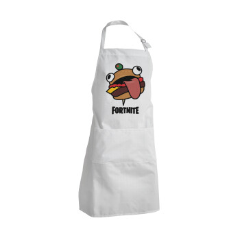 Fortnite Durr Burger, Adult Chef Apron (with sliders and 2 pockets)