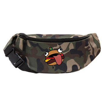 Fortnite Durr Burger, Unisex waist bag (banana) in Jungle camouflage color with 2 pockets