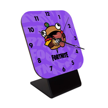 Fortnite Durr Burger, Quartz Wooden table clock with hands (10cm)