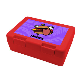Fortnite Durr Burger, Children's cookie container RED 185x128x65mm (BPA free plastic)