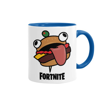 Fortnite Durr Burger, Κούπα χρωματιστή μπλε, κεραμική, 330ml