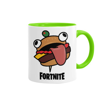 Fortnite Durr Burger, Mug colored light green, ceramic, 330ml