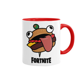 Fortnite Durr Burger, Mug colored red, ceramic, 330ml