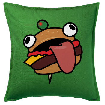 Fortnite Durr Burger, Sofa cushion Green 50x50cm includes filling