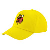 Child's Baseball Cap, 100% Cotton Twill, Yellow (COTTON, CHILD, UNISEX, ONE SIZE)