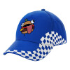 Adult Ultimate BLUE RACING Cap, (100% COTTON DRILL, ADULT, UNISEX, ONE SIZE)