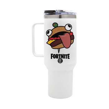 Fortnite Durr Burger, Mega Tumbler με καπάκι, διπλού τοιχώματος (θερμό) 1,2L