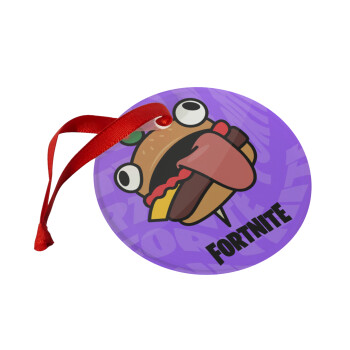 Fortnite Durr Burger, Christmas ornament glass 9cm