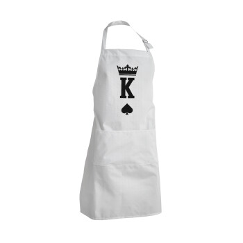 King, Adult Chef Apron (with sliders and 2 pockets)