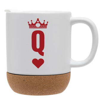 Queen, Ceramic coffee mug Cork (MAT), 330ml (1pcs)