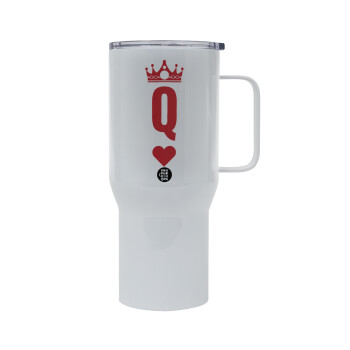 Queen, Mega Stainless steel Tumbler with lid, double wall 750L