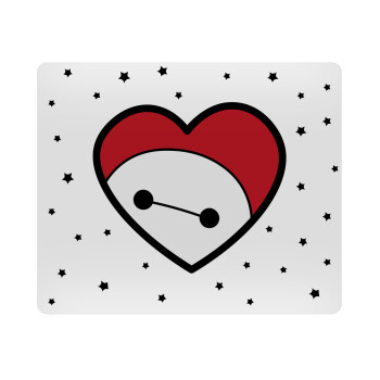 Baymax heart, Mousepad rect 23x19cm