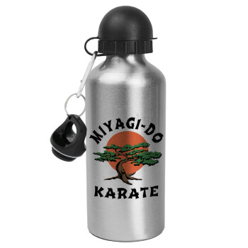 Miyagi-do karate, Metallic water jug, Silver, aluminum 500ml