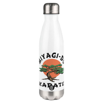 Miyagi-do karate, Metal mug thermos White (Stainless steel), double wall, 500ml