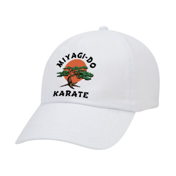 Miyagi-do karate, Καπέλο Ενηλίκων Baseball Λευκό 5-φύλλο (POLYESTER, ΕΝΗΛΙΚΩΝ, UNISEX, ONE SIZE)