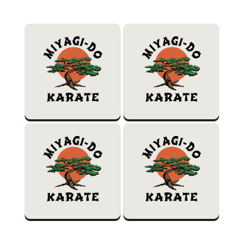 Miyagi-do karate, ΣΕΤ 4 Σουβέρ ξύλινα τετράγωνα (9cm)