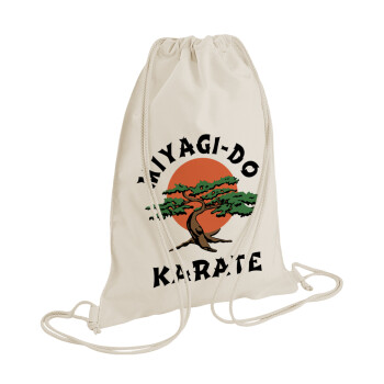 Miyagi-do karate, Τσάντα πλάτης πουγκί GYMBAG natural (28x40cm)