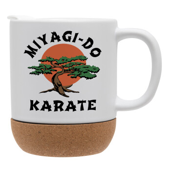 Miyagi-do karate, Κούπα, κεραμική με βάση φελού και καπάκι (ΜΑΤ), 330ml (1 τεμάχιο)