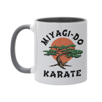 Miyagi-do karate, Mug colored grey, ceramic, 330ml