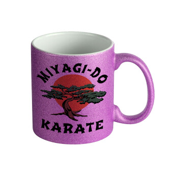 Miyagi-do karate, Κούπα Μωβ Glitter που γυαλίζει, κεραμική, 330ml