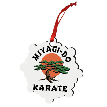 Miyagi-do karate, Χριστουγεννιάτικο στολίδι snowflake ξύλινο 7.5cm