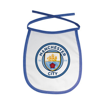 Manchester City FC , Σαλιάρα μωρού αλέκιαστη με κορδόνι Μπλε