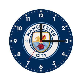 Manchester City FC , Ρολόι τοίχου ξύλινο (20cm)