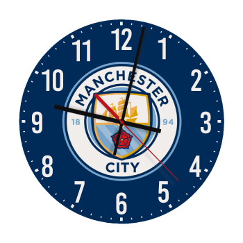 Manchester City FC , Ρολόι τοίχου ξύλινο (30cm)