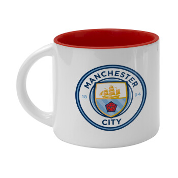 Manchester City FC , Κούπα κεραμική 400ml Λευκή/Κόκκινη