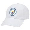 Adult Baseball Cap White 5-panel (POLYESTER, ADULT, UNISEX, ONE SIZE)