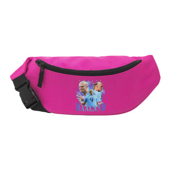 Erling Haaland, Unisex waist bag (banana) in PINK color with 2 pockets