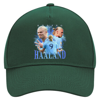 Erling Haaland, Adult Ultimate Hat GREEN, (100% COTTON DRILL, ADULT, UNISEX, ONE SIZE)