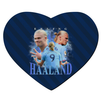 Erling Haaland, Mousepad heart 23x20cm