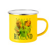 Yellow Enamel Metallic Cup 360ml