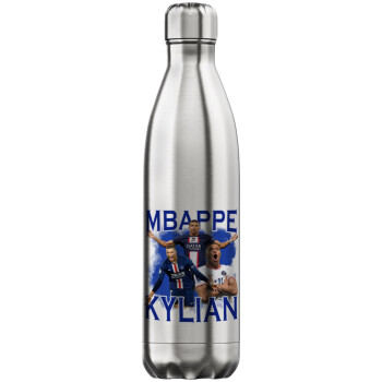Kylian Mbappé, Inox (Stainless steel) hot metal mug, double wall, 750ml