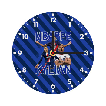 Kylian Mbappé, Wooden wall clock (20cm)