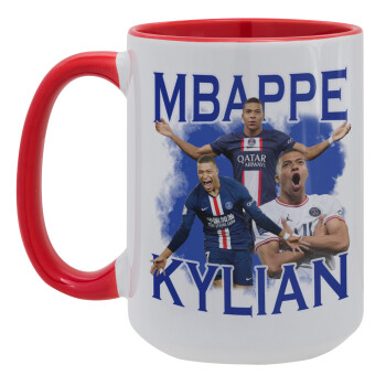 Kylian Mbappé, Κούπα Mega 15oz, κεραμική Κόκκινη, 450ml