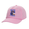 Casual children's baseball cap, 100% Cotton Twill, PINK (COTTON, CHILDREN'S, ONE SIZE)